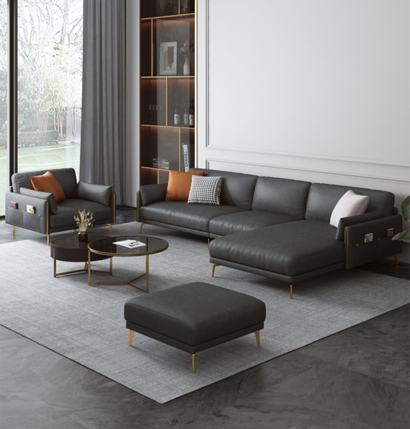 Chân kệ bàn ghế sofa chữ L sang trọng GP2517 6