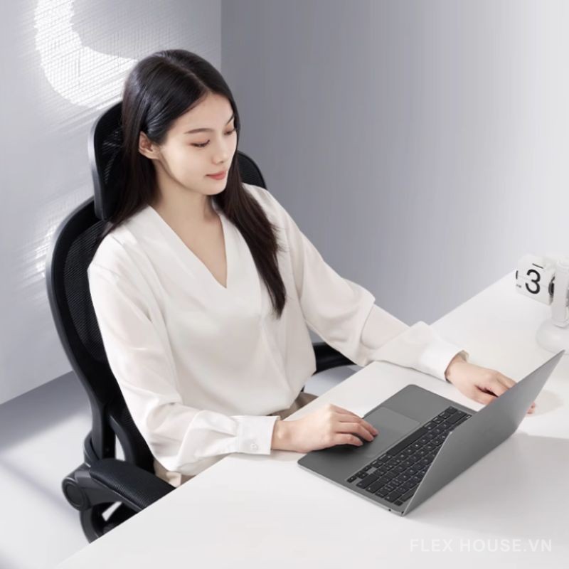 Ghế Ergonomic bảo vệ lưng kiểu dáng thể thao DPW805 6