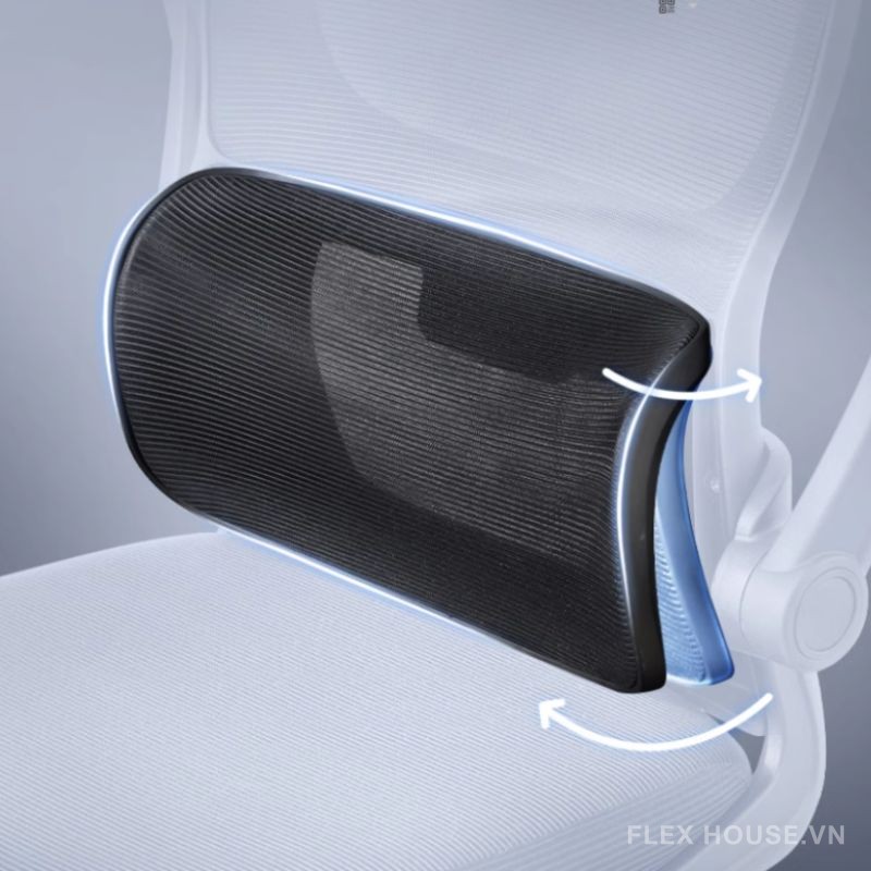 Ghế Ergonomic bảo vệ lưng kiểu dáng thể thao DPW805 6
