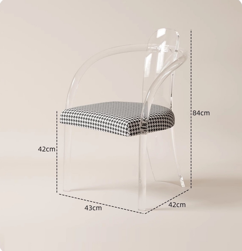 Ghế cafe Acrylic trong suốt độc đáo YKL001 13