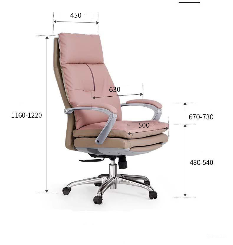Ghế giám đốc bọc da 2 lớp cao cấp GC562 10