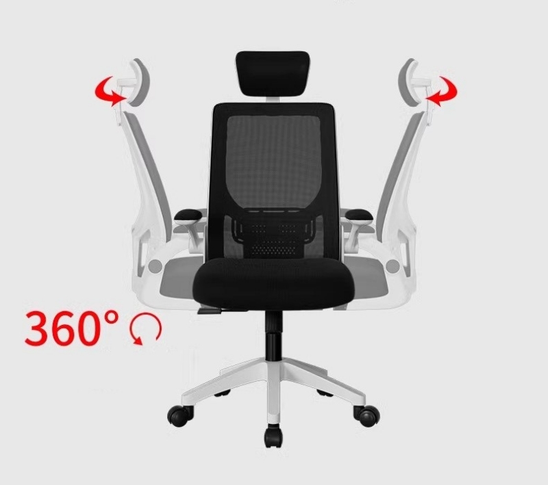 Ghế xoay công thái học đệm cao su non HY8569 9