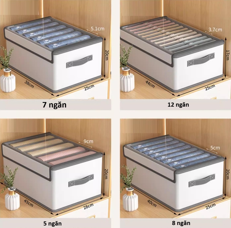 Giỏ đựng quần áo chia ngăn gia đình DG7687 11