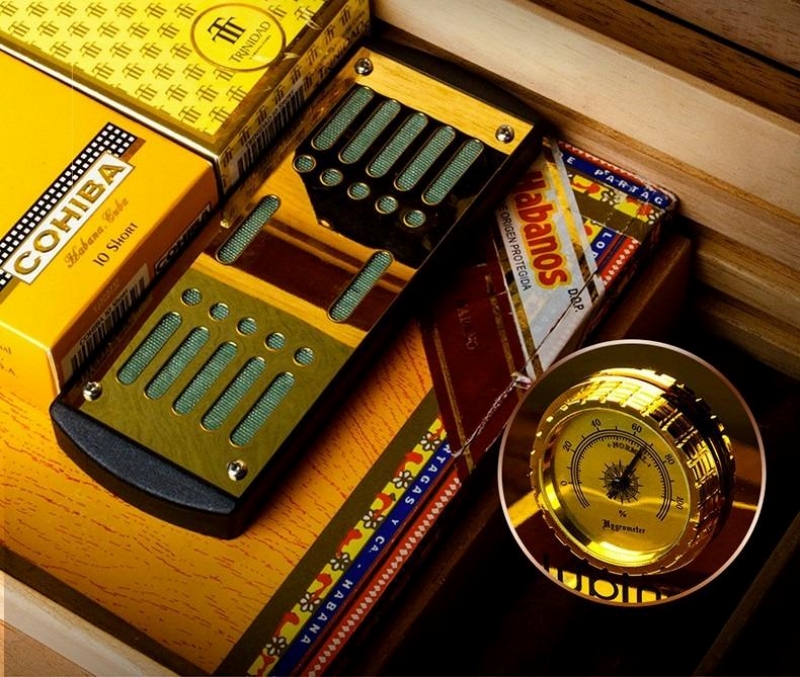 Hộp bảo quản cigar 50 điếu sang trọng LBS628 8