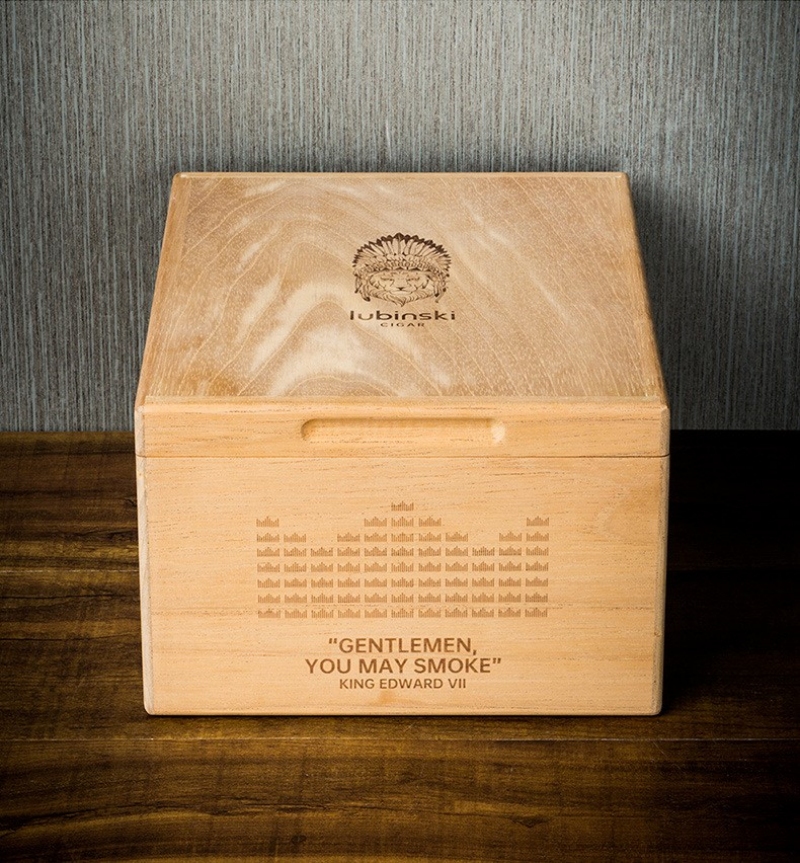Hộp bảo quản cigar bằng gỗ tuyết tùng tự nhiên LBS641 8
