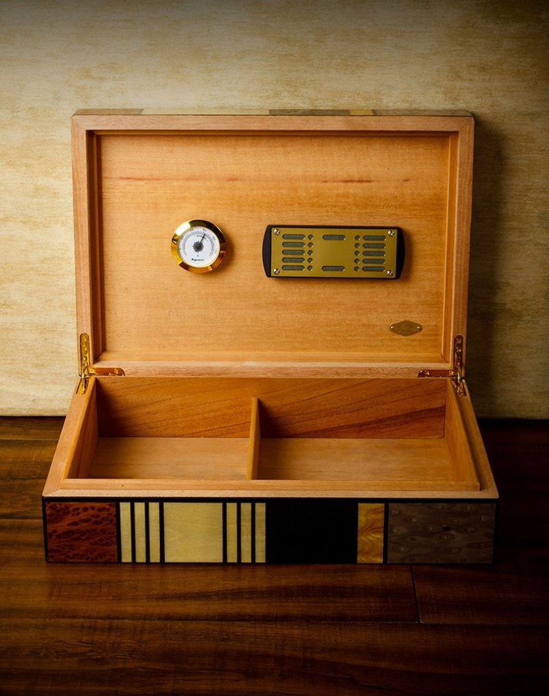 Hộp bảo quản cigar phong cách retro LBS952 4