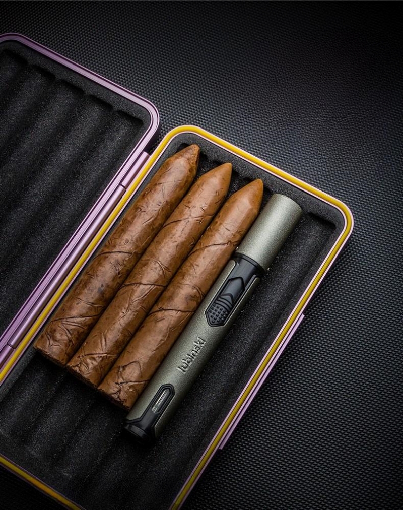 Hộp đựng cigar 10 điếu cầm tay sang trọng LBS616 14