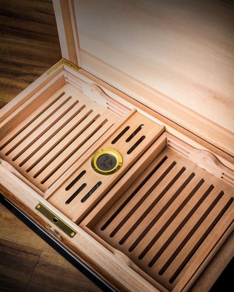 Hộp đựng cigar có khóa vân tay hiện đại LBS637 4