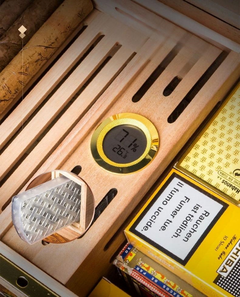 Hộp đựng cigar có khóa vân tay hiện đại LBS637 5