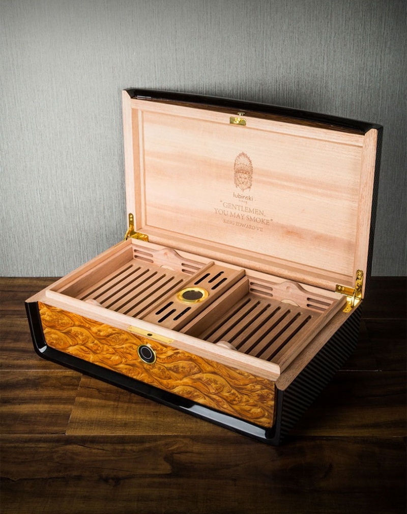 Hộp đựng cigar có khóa vân tay hiện đại LBS637 3