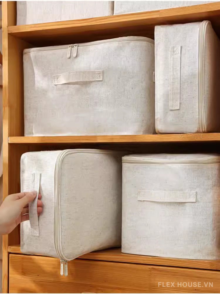 Hộp đựng quần áo đa năng có khóa kéo NHF70398 10