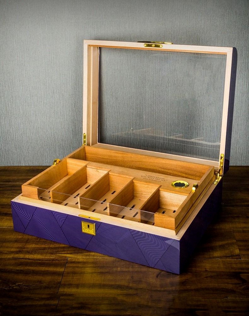Hộp giữ ẩm cigar 2 tầng dung tích lớn LBS635 3