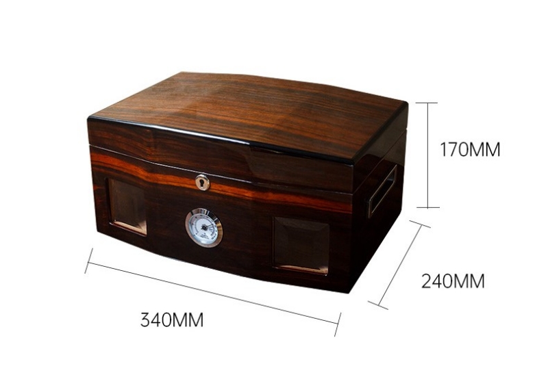 Hộp giữ ẩm cigar 2 tầng phong cách cổ điển LBS415 9