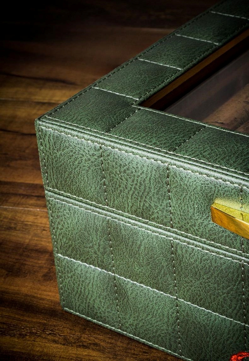 Hộp giữ ẩm cigar 50 điếu bằng da sang trọng LBS611 8
