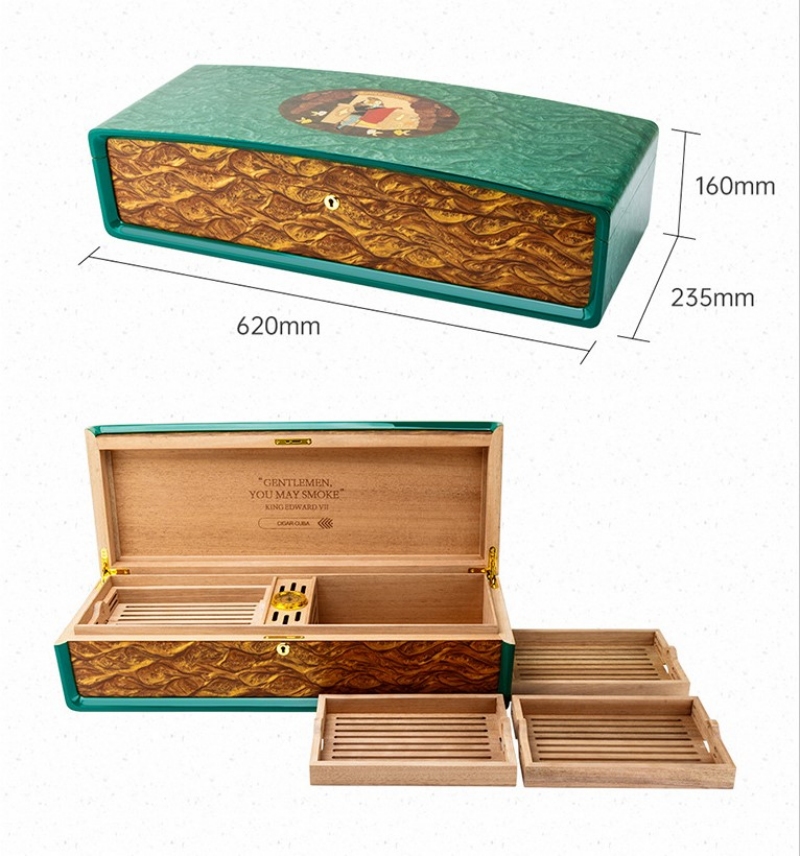 Hộp giữ ẩm cigar Romeo và Juliet có khóa LBS623 15