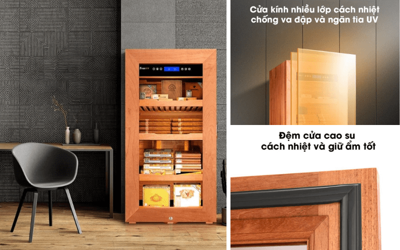 các tính năng cần thiết của tủ bảo quản cigar