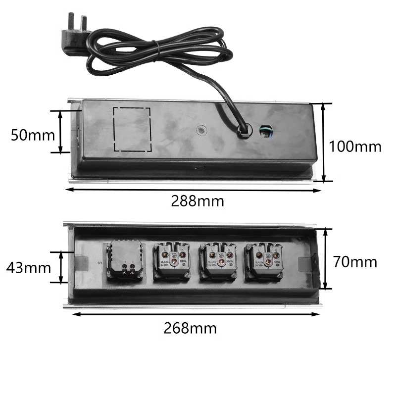 Ổ cắm âm bàn làm việc đa chức năng KF7279 7