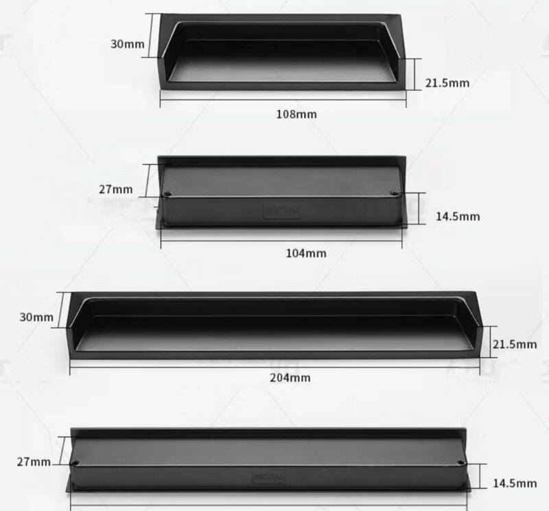 Tay nắm âm tủ áo tủ bếp hợp kim kẽm S1046 5