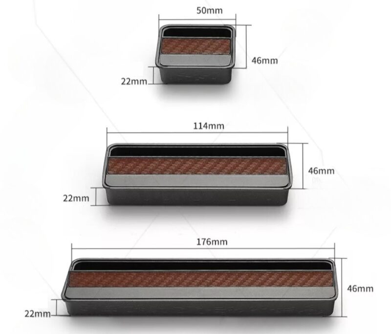 Tay nắm móc âm hợp kim kẽm vân carbon S3001 5