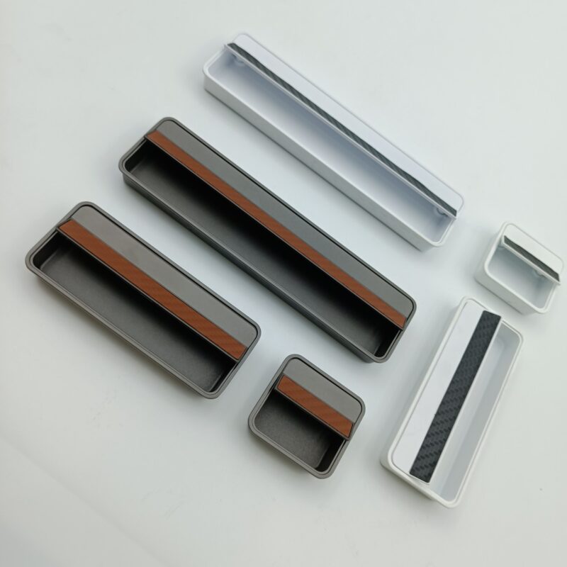 Tay nắm móc âm hợp kim kẽm vân carbon S3001 3