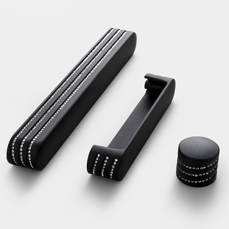 Tay nắm tủ hợp kim khảm pha lê cao cấp ZM5044 14