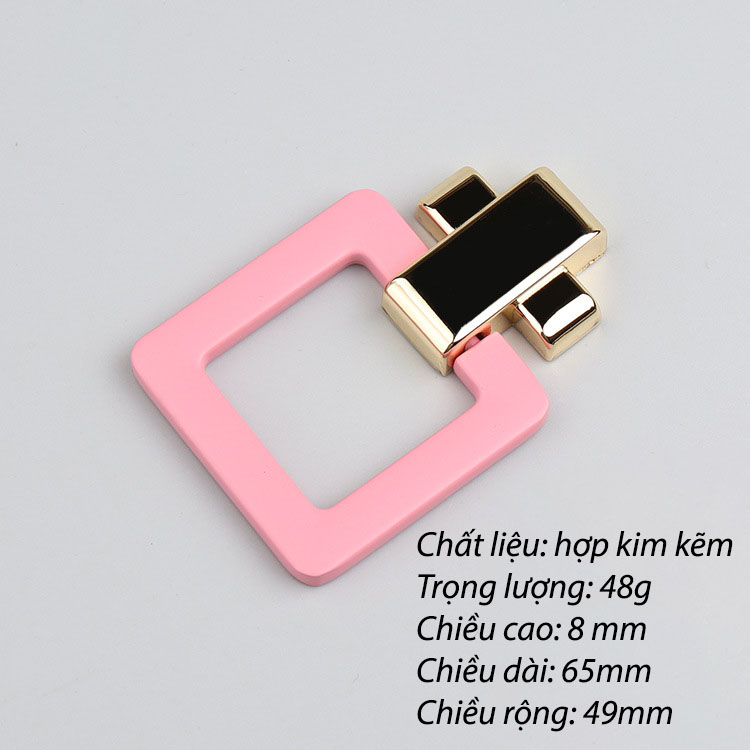 Tay nắm tủ móc kéo hợp kim hình vuông decor AK50553 16