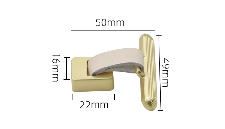 Tay nắm tủ trang trí hợp kim kẽm phối da AK5077 13