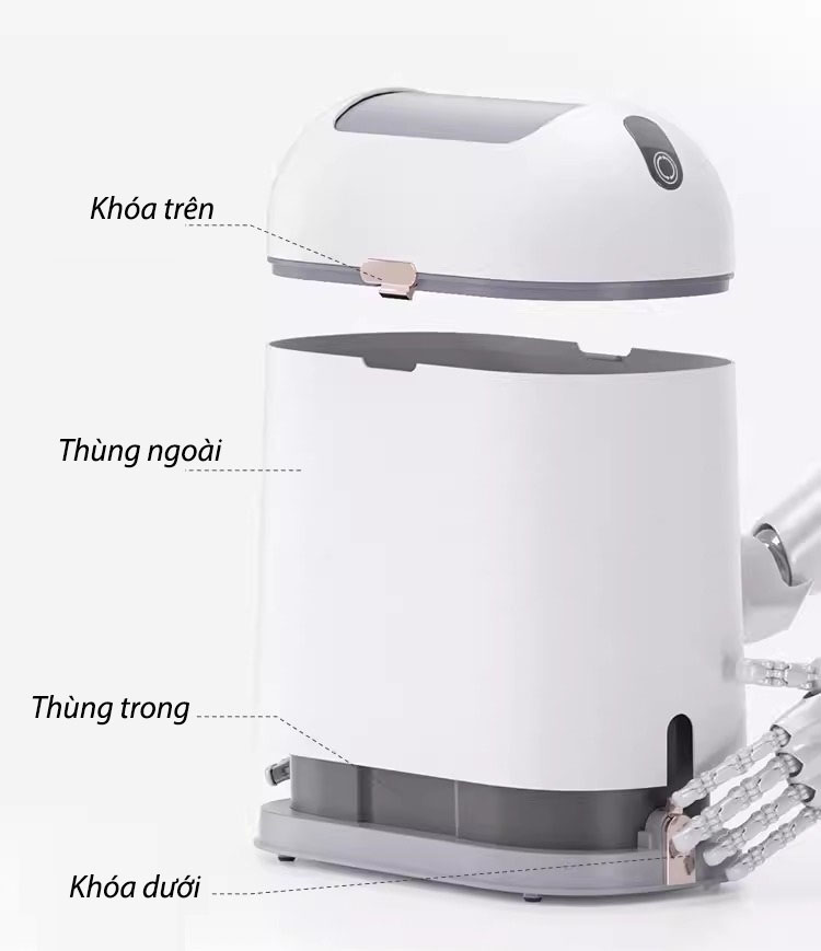 Thùng rác cảm biến chuyển động 9 lít JAH6715 11