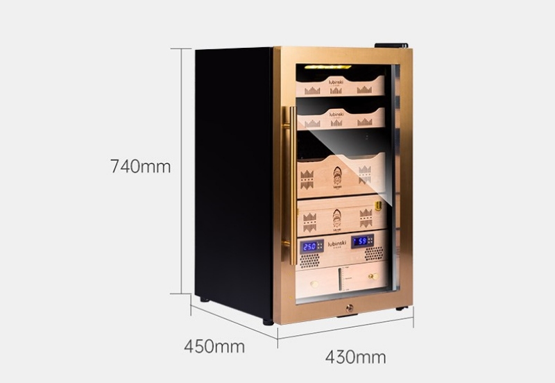 Tủ điện bảo quản cigar 70L nhiều ngăn LBS222 9