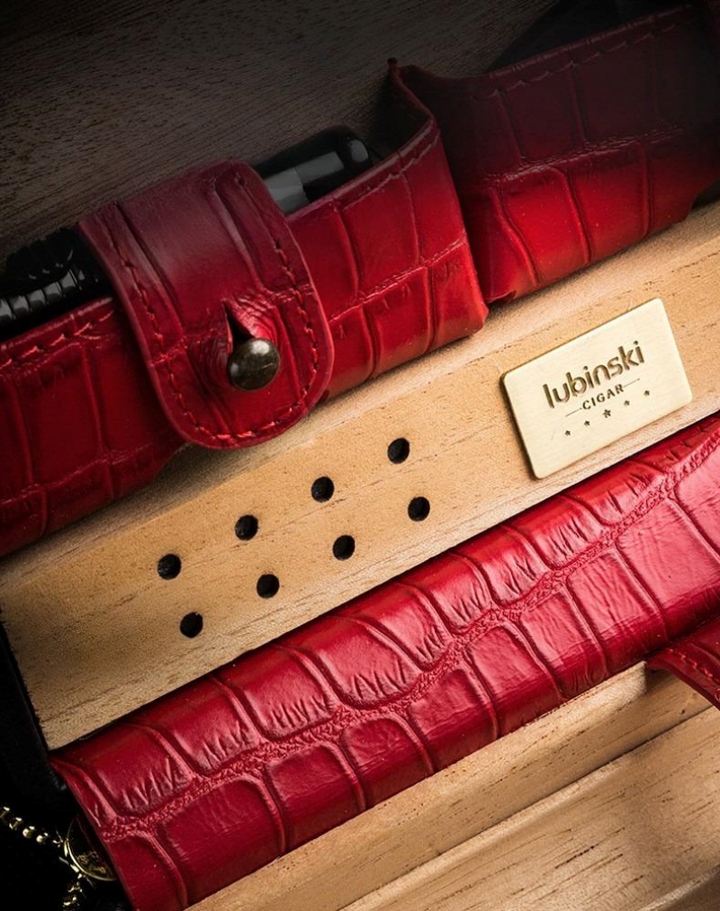 Ví đựng cigar bằng da cầm tay sang trọng LBS607 8