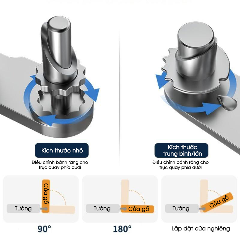 Bản lề đóng mở 2 chiều 360 độ inox 304 ADL5596 5
