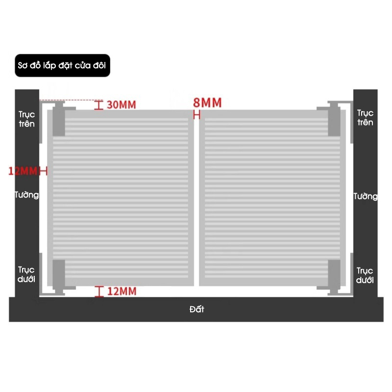 Bản lề đóng mở 2 chiều 360 độ inox 304 ADL5596 8