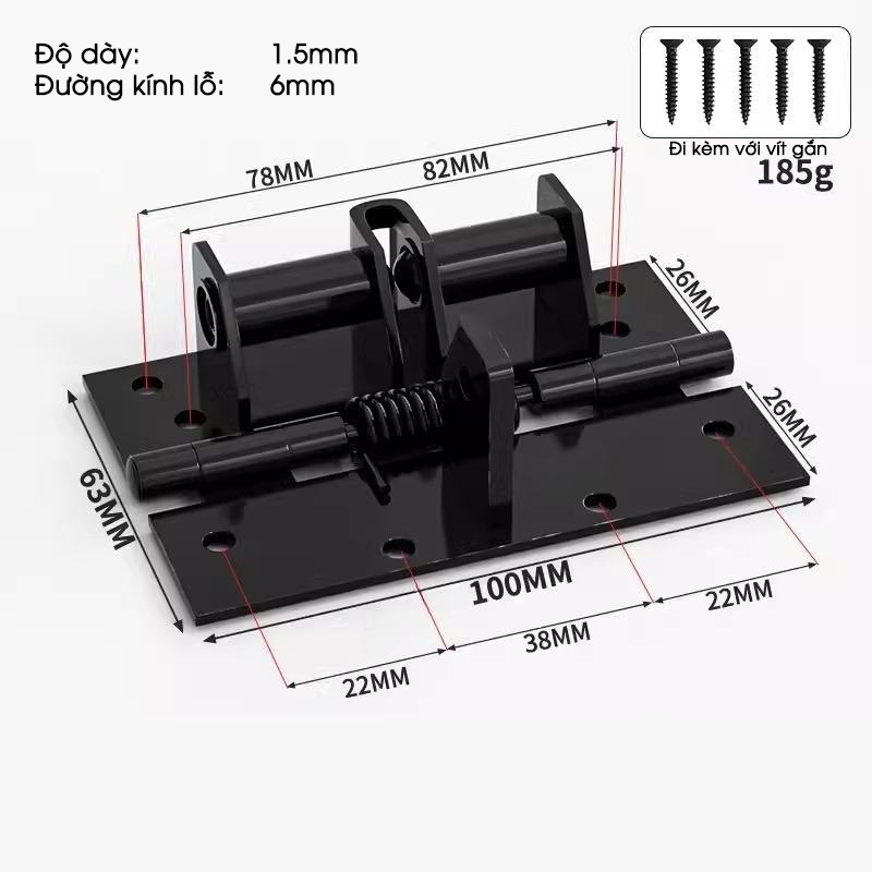 Bản lề lò xo đóng cửa tự động 90 độ ADL9330 11