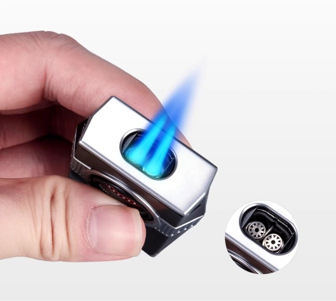 Bật lửa cigar 2 tia sáng tạo nhiều màu CGL1293 7