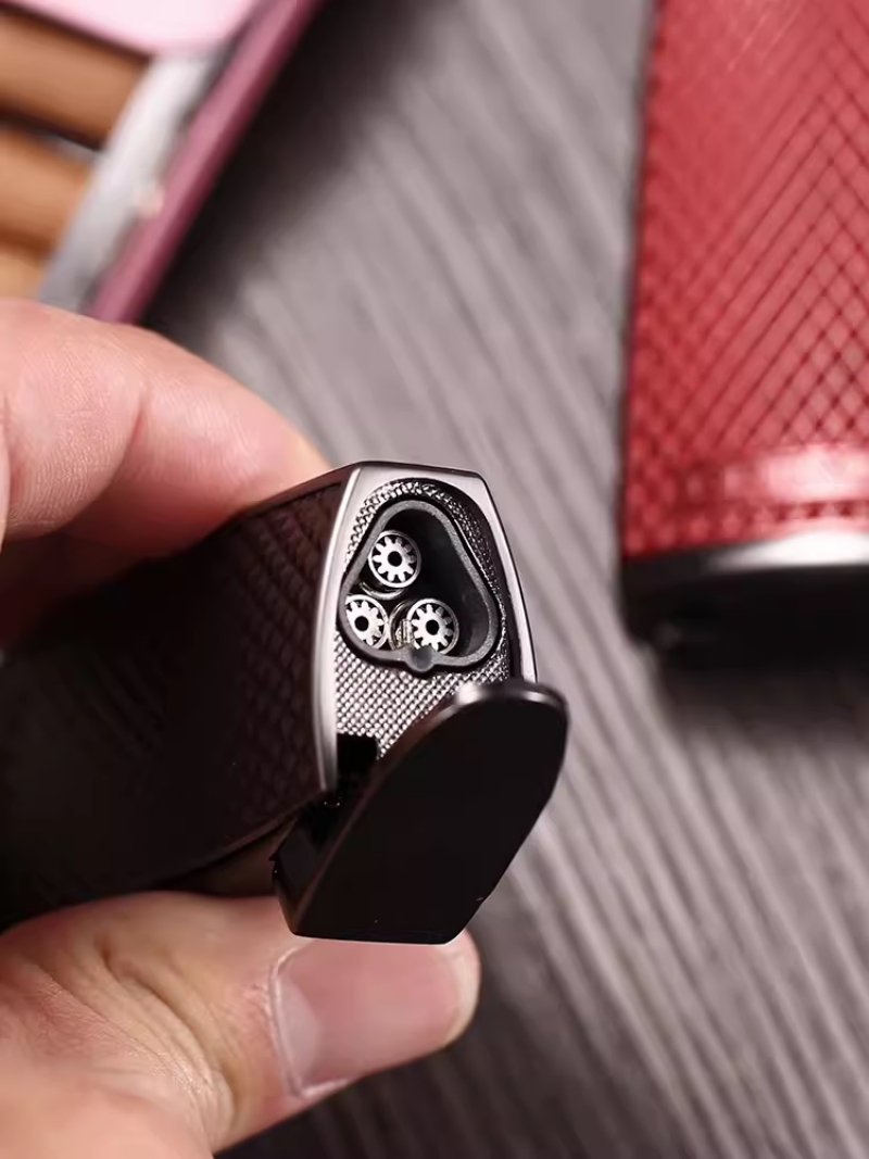 Bật lửa cigar 3 tia hoạt tiết lưới đẹp mắt CGL3214 6