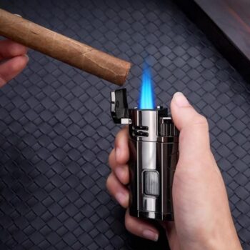 Bật lửa cigar 3 tia hợp kim kẽm hiện đại CGL9376