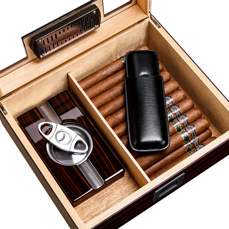 Hộp giữ ẩm cigar kèm gạt tàn dao cắt CGL7793 4