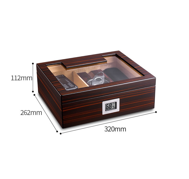 Hộp giữ ẩm cigar kèm gạt tàn dao cắt CGL7793 8