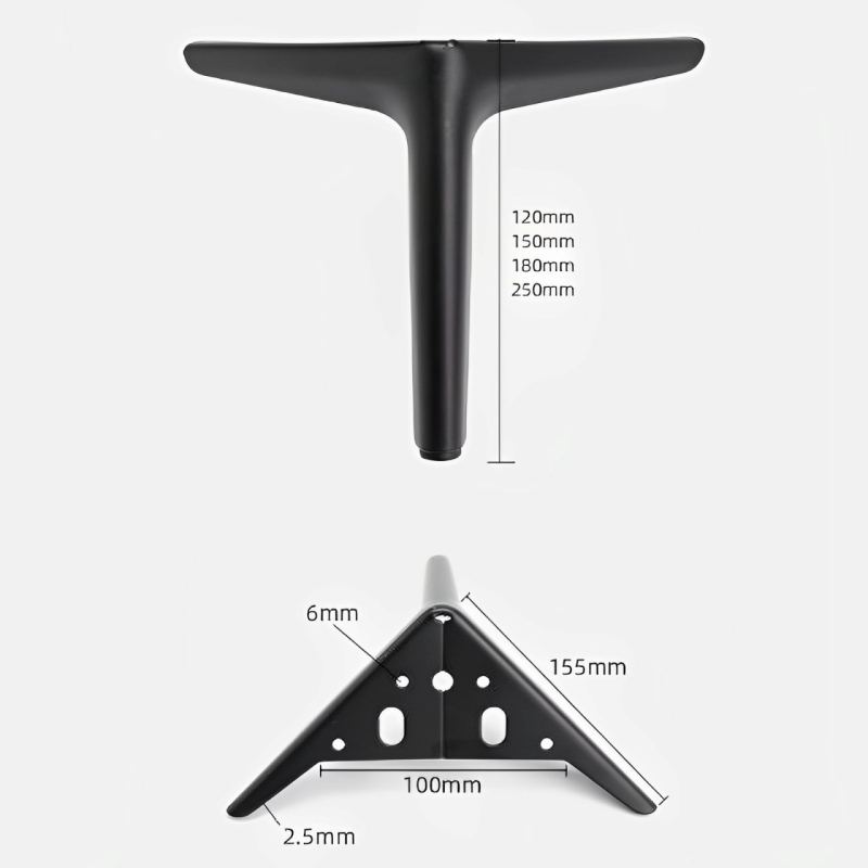 Chân ghế sofa bằng thép carbon chống trượt JD0012 10