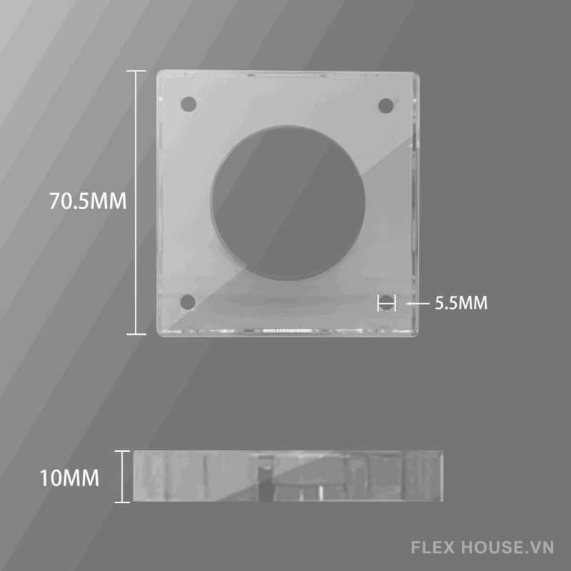 Chân tủ kệ bằng acrylic trong suốt hình trụ GP002 12