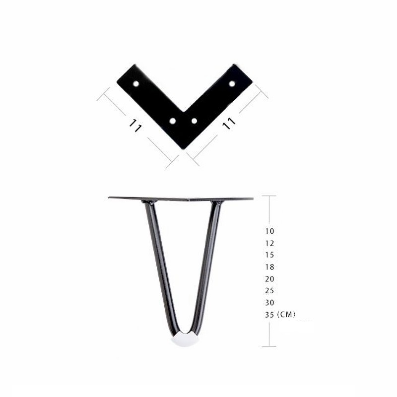 Chân tủ kệ chân giường chữ V chắc chắn JD125 9