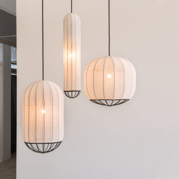 Đèn lồng vải phong cách Wabi-sabi bình dị AX162 - bìa