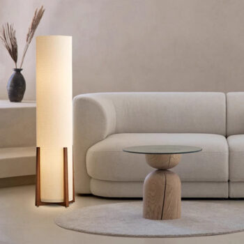 Đèn sàn decor bằng vải phong cách Nhật Bản ZGL8361