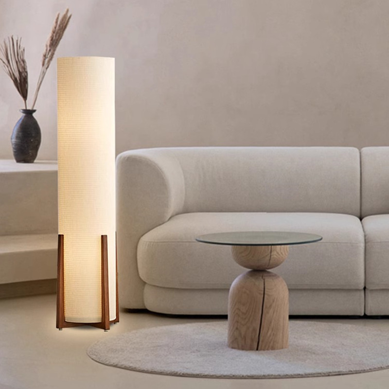 Đèn sàn decor bằng vải phong cách Nhật Bản ZGL362