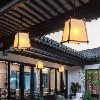 Đèn thả gỗ mái hiên hành lang độc đáo MY112 - bìa