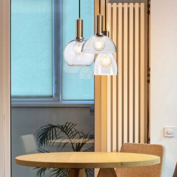 Đèn thủy tinh thả trần Retro Bắc Âu ấn tượng HL0082 - bìa