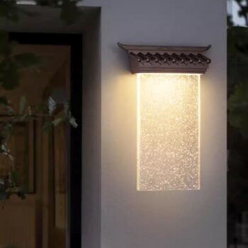 Đèn tường ngoài trời kiểu mái hiên độc đáo WLD8057