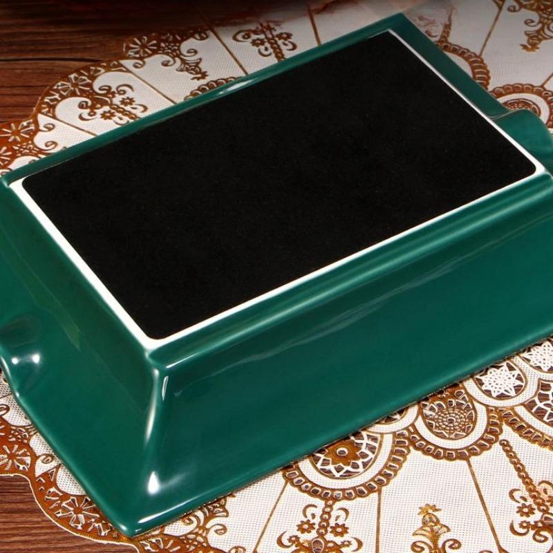 Gạt tàn 2 điếu cigar gốm sứ màu xanh tinh tế CGL8809 10