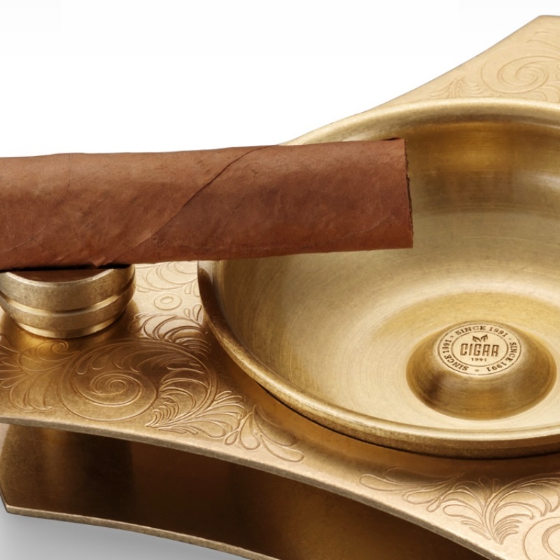 Gạt tàn cigar bằng đồng kiểu con quay spinner CGL6655 7
