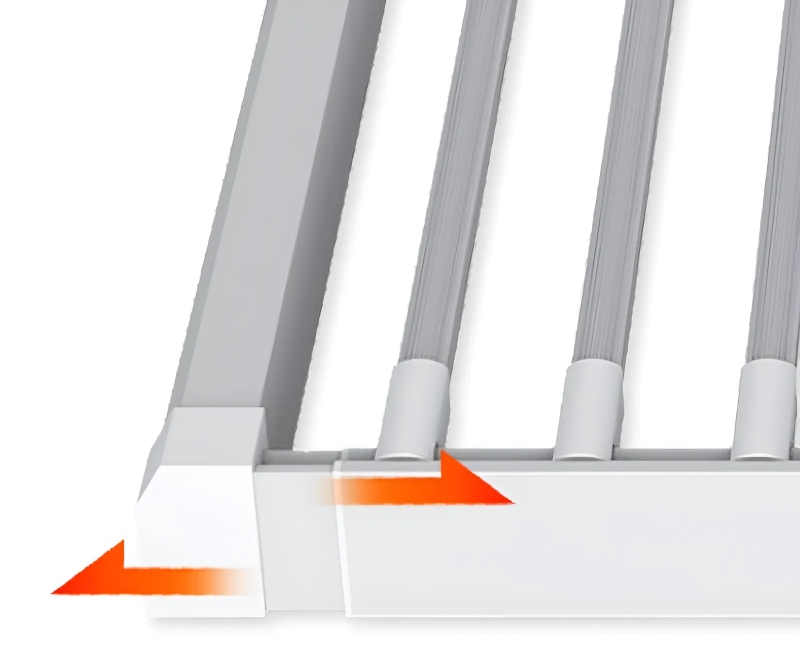 Giá treo quần âu tích hợp ray giảm chấn KL801W 11